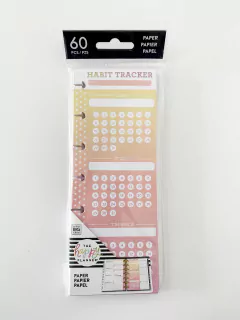 Refil de Folhas Controle de Hábitos - Mini Half Sheet Note Paper - Habit Tracker - The Happy Planner