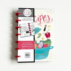 Mini Caderno de Receitas - Mini Recipe Organizer - Foodie - 160 Receitas - The Happy Planner