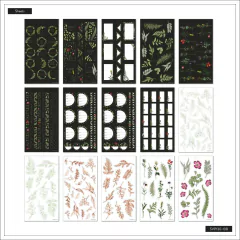 Livro de Adesivos - Value Pack Stickers - Deep Botanicals Floral - The Happy Planner na internet