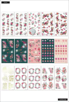 Livro de Adesivos - Value Pack Stickers - Garden Flowers - The Happy Planner - comprar online