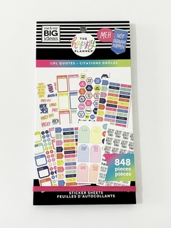 Livro de Adesivos - Value Pack Stickers - LOL Quotes - The Happy Planner