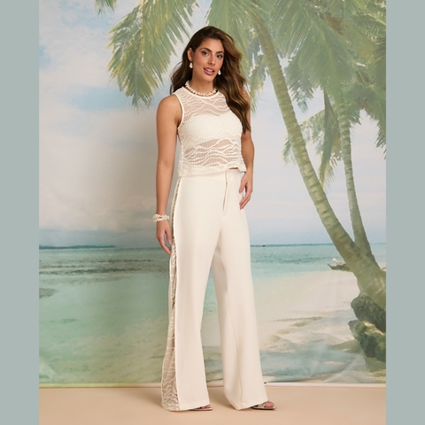 Conjunto Renda Plisse