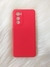 Capa Case Aveludada Moto Edge 30 Vermelho