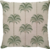 Capa Almofada Linho BRODERIE Rapport Coqueiros Verde