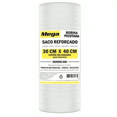 BOBINA PICOTADA REFORÇADA 30X40 MEGA 200UN