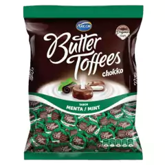 BALA RECHEADA BUTTER TOFFEES CHOKKO MENTA 500G