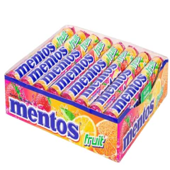 MENTOS STICK FRUIT DISPLAY 16X37,5G