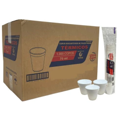 COPO ISOPOR 70ML BRANCO ULTRACOPOS 40X25UN