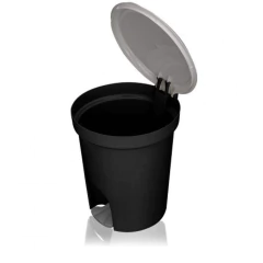 LIXEIRA PLASTICA PEDAL 13,5L SANREMO PRETA - REF.SR275/20 - comprar online