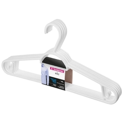 CABIDE BRANCO DE PLASTICO SANREMO EASY 5UN - REF.PR9101/5-2