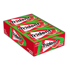 GOMA DE MASCAR TRIDENT MELANCIA S/ AÇUCAR 21X8G