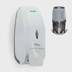 DISPENSER SABONETE LIQUIDO C/ RESERVATORIO BRANCO PREMISSE VELOX - REF.340158-01 na internet