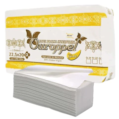 OUROPPEL PAPEL TOALHA INTERFOLHADO 22,5X20CM C/ 1000 FL