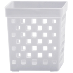 CESTO ORGANIZADOR QUADRADO 9X9X10CM BRANCO PARAMOUNT QUADRATTA - REF.895BRANCO