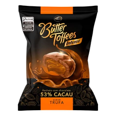BALA RECHEADA BUTTER TOFFEES TRUFA 53% CACAU ARCOR 500G