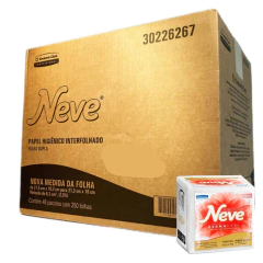 PAPEL HIGIENICO INTERFOLHADO NEVE FOLHA DUPLA 12000FL - REF.30226267