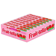 BALA FRUIT TELLA MORANGO C/ 16X40G