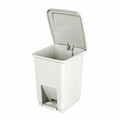 LIXEIRA PLASTICA PEDAL 7L SANREMO BRANCA - REF.SR2207 - comprar online
