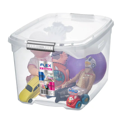 CAIXA PLASTICA ORGANIZADORA 29L TRANSPARENTE SANREMO FLEX - REF.SR941