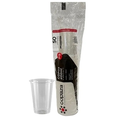 COPO 400ML DESCARTAVEL TRANSPARENTE COPAZA LISO PS C/ 50 UN
