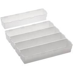 ORGANIZADOR GAVETA MULTIUSO MODULAR 5 UNIDADES 26X6,5X4,5CM PARAMOUNT REF.1062
