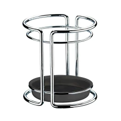 PORTA TALHERES UTENSILIOS CINZA AÇO CROMADO FUTURE - REF.1195 - comprar online
