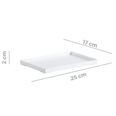 BANDEJA ACRILICA 25X17X2CM BRANCO PARAMONT EXPERT - REF.1471 - comprar online