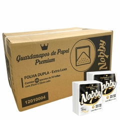 GUARDANAPO PEQUENO FOLHA DUPLA NOBBY 48X50FL
