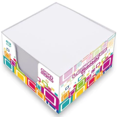 BLOCO NOTAS 85X85MM BRANCO SPIRAL 650FL