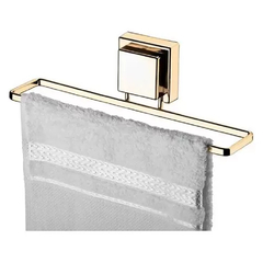 TOALHEIRO DE LAVABO C/ VENTOSA 25 CM AÇO DOURADO FUTURE - REF.8053DD