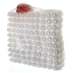KIT GARRAFA PLASTICA QUADRADA 300ML MULTPLAST 100UN