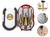 Kit 6 Brocas Escalonadas Cônicas De Titanium Hss Com Estojo na internet