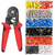 KIT Alicate Prensa terminal Ilhós - Crimpador 1200 Terminais Ilhós 0,25 A 10mm