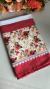 Pano de Prato Estampa Floral Rosê com Póa - comprar online