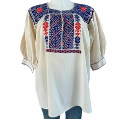 Blusa bordada a mano Mod. Ejutla con bordados Multicolor Unitalla en internet