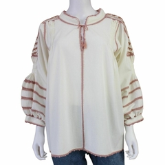 Blusa Tejida a Mano Mod. Bárbara Unitalla - tienda en línea