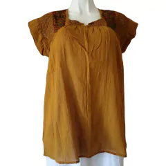 Blusa Bordada A Mano Mod. Geranio Unitalla - tienda en línea