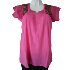 Blusa Bordada A Mano Mod. Geranio Unitalla