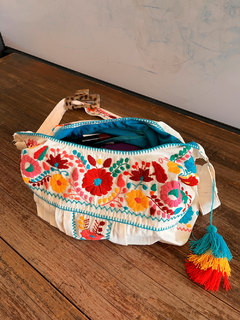 Bolsa Bordada a Mano, Renacer Mexicano Mod. Hipper Manta - Lari Moda