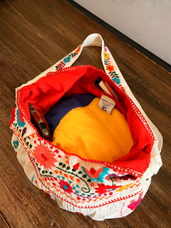 Bolsa Bordada a Mano, Renacer Mexicano Mod. Hipper Manta