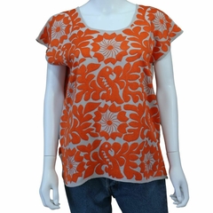 Imagen de Blusa Jalapa con Bordados de un solo color Hecho a Mano Unitalla