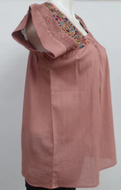 Blusa Bordada A Mano Mod. Geranio Unitalla - tienda en línea
