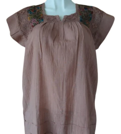 Blusa Bordada A Mano Mod. Geranio Unitalla - comprar en línea