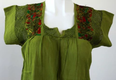Blusa Bordada A Mano Mod. Geranio Unitalla - Lari Moda