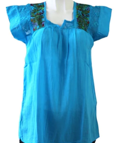Blusa Bordada A Mano Mod. Geranio Unitalla - tienda en línea