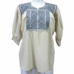 Blusa bordada a mano Mod. Ejutla con bordados Multicolor Unitalla - tienda en línea