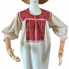 Blusa bordada a mano Mod. Ejutla con bordados Multicolor Unitalla - Lari Moda