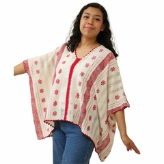 Blusa/blusón Mod. Paloma con Brocados multicolor Unitalla - comprar en línea