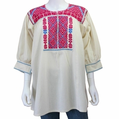 Blusa bordada a mano Mod. Ejutla con bordados Multicolor Unitalla - comprar en línea