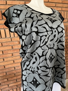 Blusa Jalapa con Bordados de un solo color Hecho a Mano Unitalla - Lari Moda